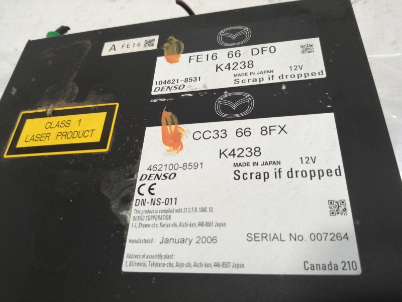 Recambio de sistema dvd para mazda rx-8 (se) básico (170kw) referencia OEM IAM FE1666DF0  