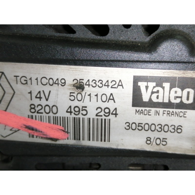 Recambio de alternador para renault megane ii coupe/cabrio confort authentique referencia OEM IAM 8200495294  
