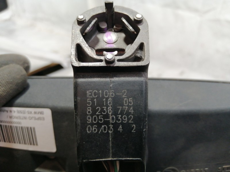 Recambio de espejo interior para bmw x5 (e53) 4.4i automático referencia OEM IAM 8236774  