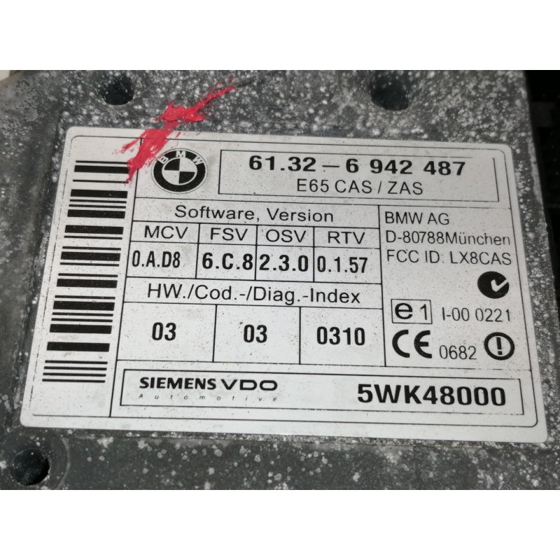 Recambio de conmutador de arranque para bmw serie 7 (e65/e66) 730d referencia OEM IAM 61326942487  