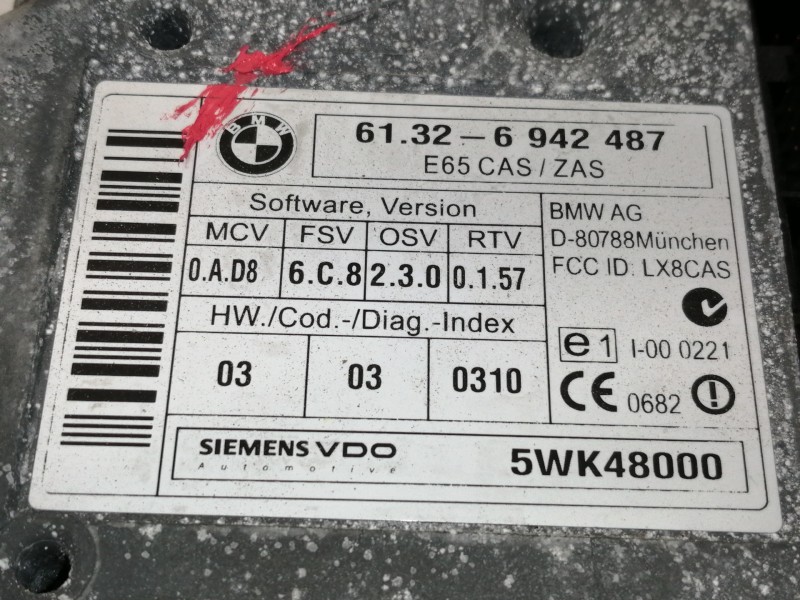 Recambio de conmutador de arranque para bmw serie 7 (e65/e66) 730d referencia OEM IAM 61326942487  