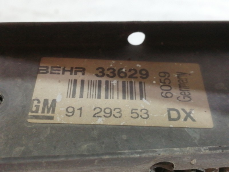 Recambio de intercooler para opel astra g berlina comfort referencia OEM IAM 9129353DX 33629 