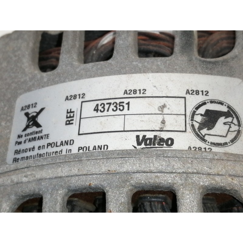 Recambio de alternador para renault kangoo (f/kc0) authentique referencia OEM IAM 437351  