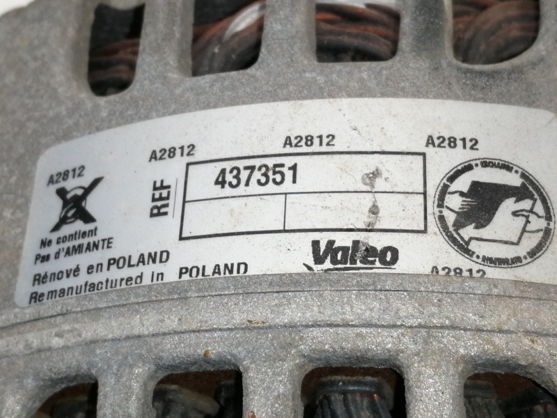 Recambio de alternador para renault kangoo (f/kc0) authentique referencia OEM IAM 437351  