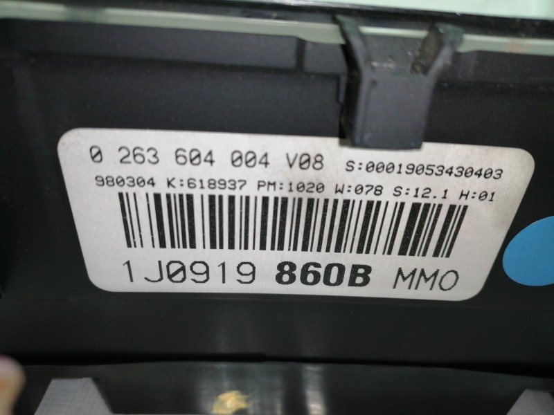 Recambio de cuadro instrumentos para volkswagen golf iv berlina (1j1) básico referencia OEM IAM 0263604004 1J0919860B 