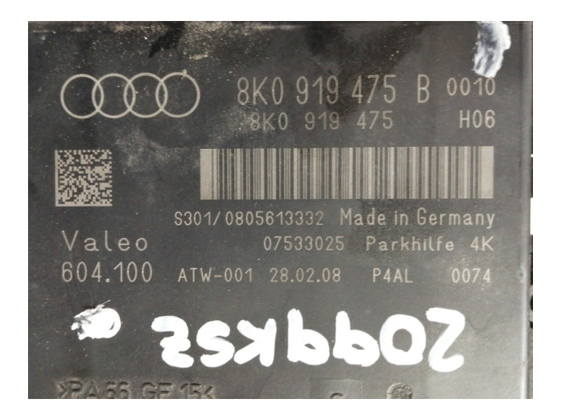 Recambio de modulo electronico para audi a5 coupe (8t) 1.8 16v tfsi referencia OEM IAM 8K0919475  