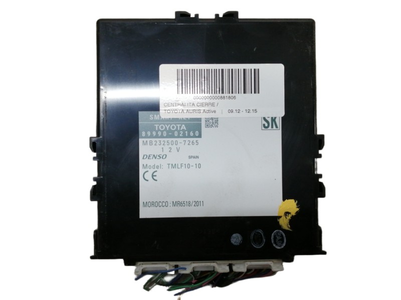 Recambio de modulo electronico para toyota auris active referencia OEM IAM 8999002160 MB2325007265 TMLF1010 