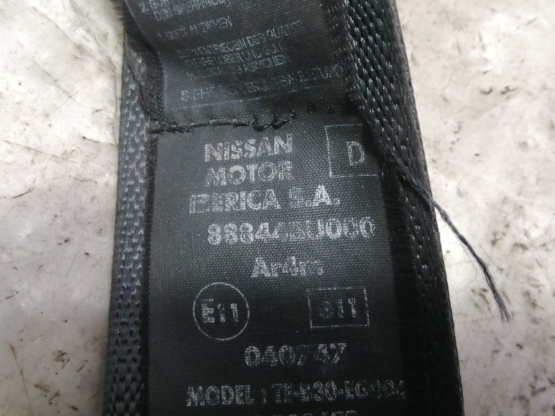 Recambio de cinturon seguridad trasero derecho para nissan almera tino (v10m) comfort referencia OEM IAM 88844BU000  