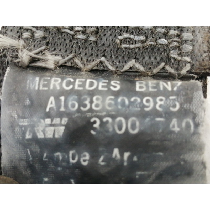 Recambio de cinturon seguridad delantero izquierdo para mercedes-benz clase m (w163) 270 cdi (163.113) referencia OEM IAM A16386