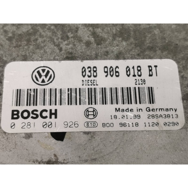 Recambio de centralita motor uce para seat toledo (1m2) stella referencia OEM IAM 038906018BT 0281001926 