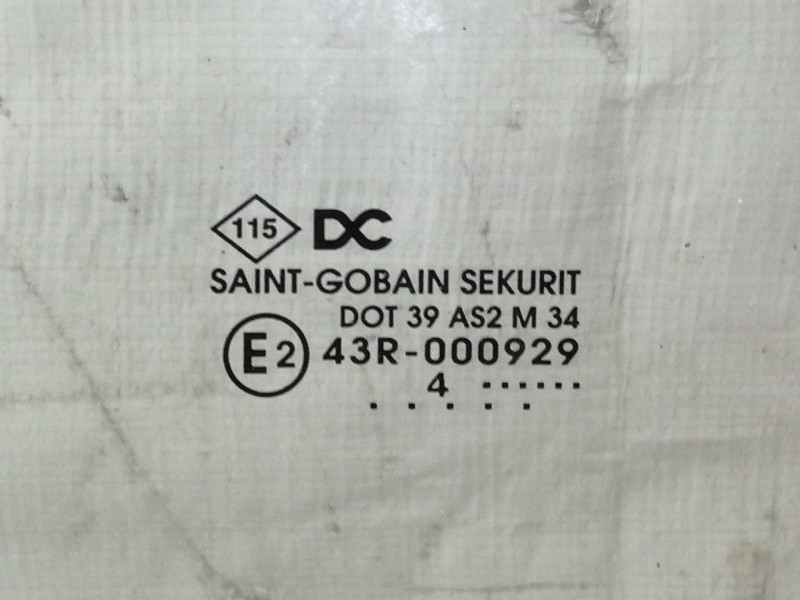 Recambio de luna delantera izquierda para renault kangoo profesional referencia OEM IAM DOT39AS2M34 43R000929 