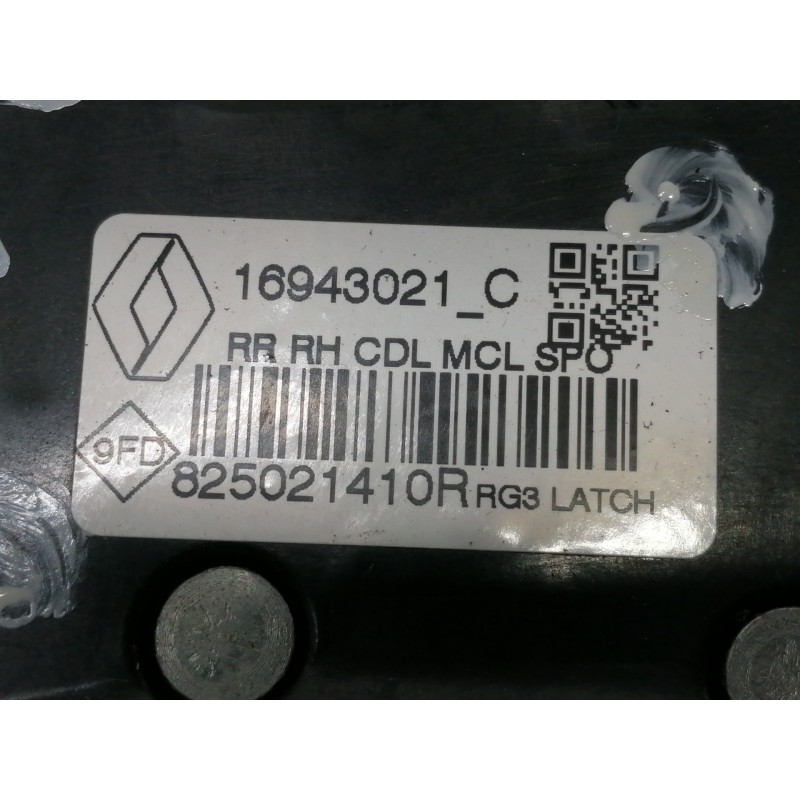 Recambio de cerradura puerta trasera derecha para renault megane iv berlina 5p limited referencia OEM IAM 825021410R  