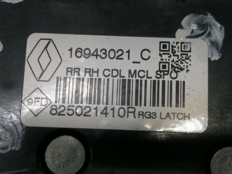 Recambio de cerradura puerta trasera derecha para renault megane iv berlina 5p limited referencia OEM IAM 825021410R  