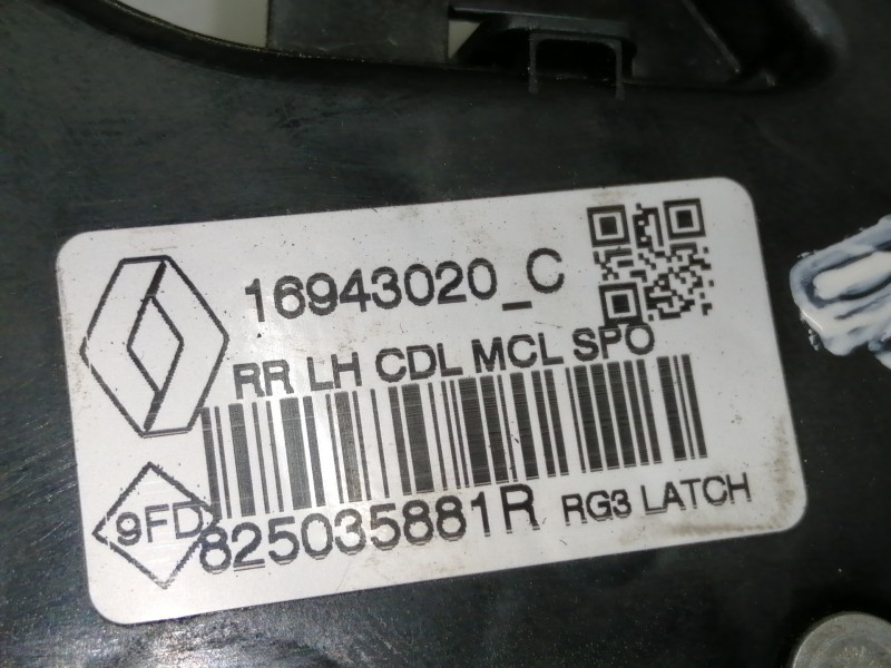 Recambio de cerradura puerta trasera izquierda para renault megane iv berlina 5p limited referencia OEM IAM 16943020C  