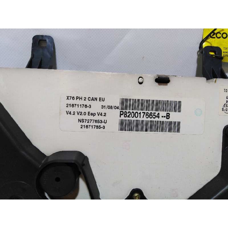 Recambio de cuadro instrumentos para nissan kubistar (x76) pro (l1) referencia OEM IAM P8200176654B  