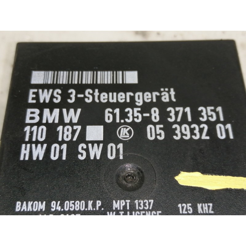 Recambio de modulo electronico para bmw serie 5 berlina (e39) 520i referencia OEM IAM 61358371351 110187 05393201