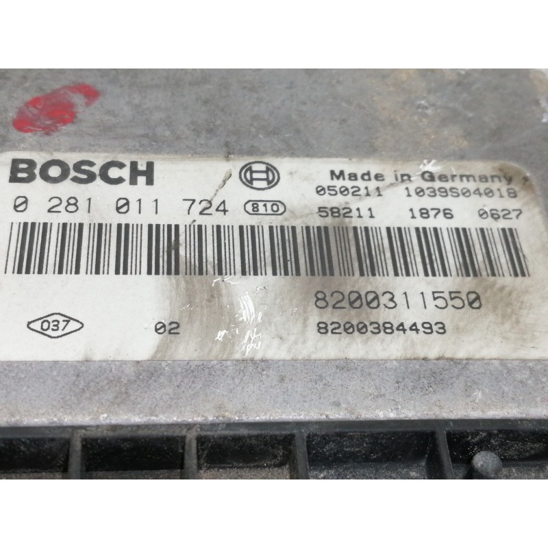 Recambio de centralita motor uce para renault espace iv (jk0) dynamique referencia OEM IAM 0281011724  