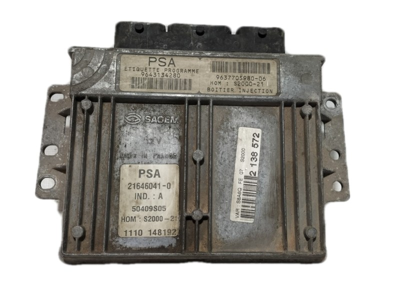 Recambio de centralita motor uce para citroën saxo 1.4 sx referencia OEM IAM 9643134280  