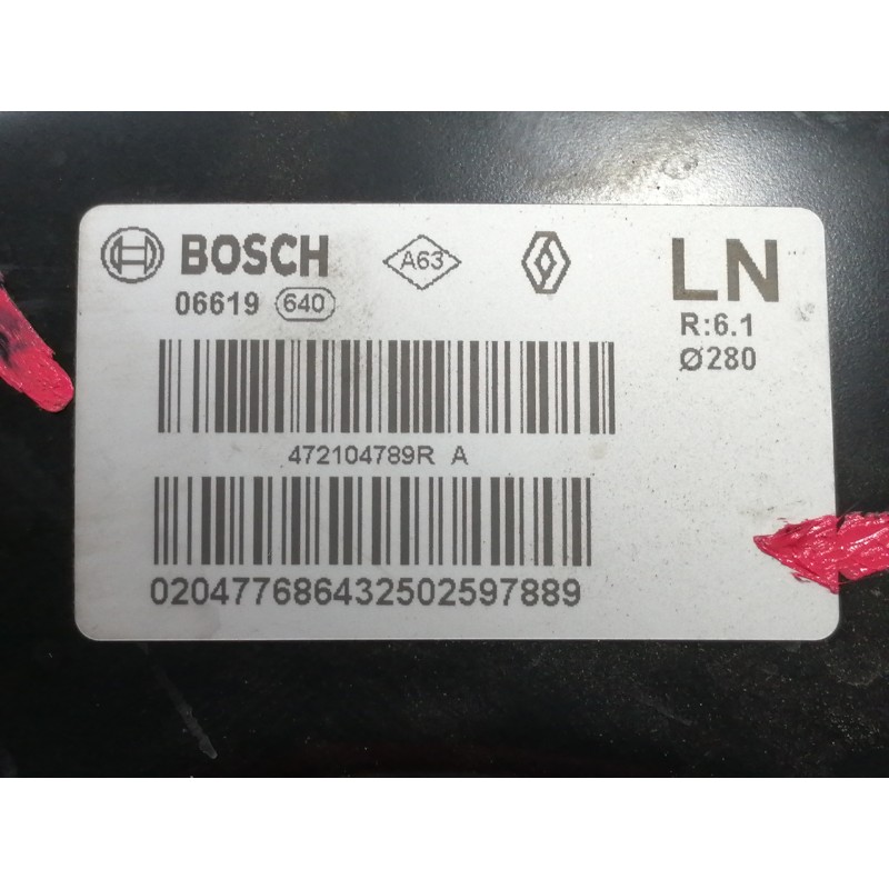 Recambio de servofreno para renault megane iv berlina 5p limited referencia OEM IAM 472104789RA  