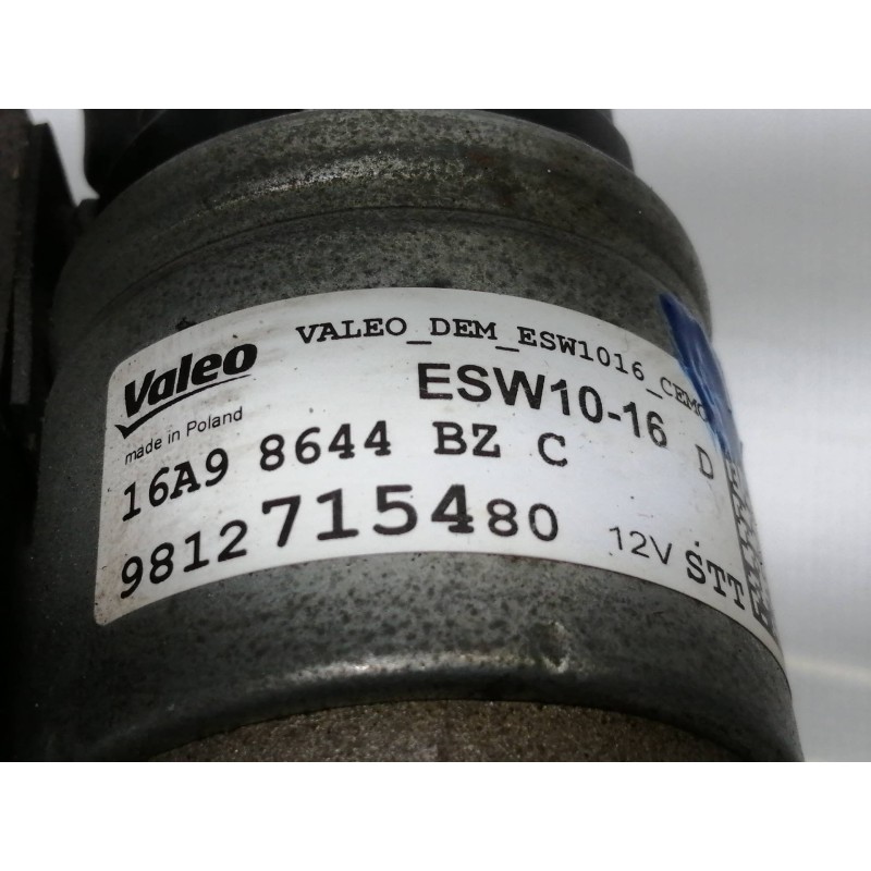 Recambio de motor arranque para opel crossland x edition referencia OEM IAM 9812715480  