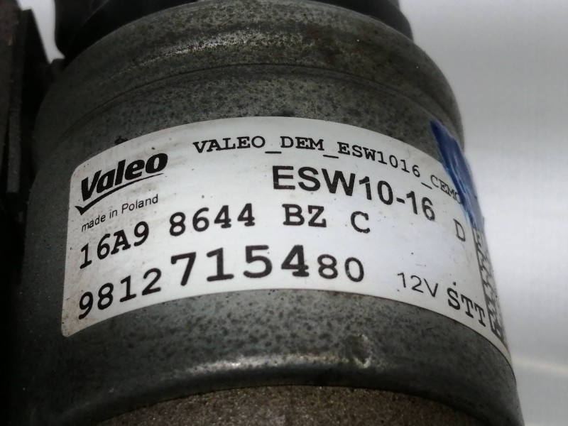 Recambio de motor arranque para opel crossland x edition referencia OEM IAM 9812715480  