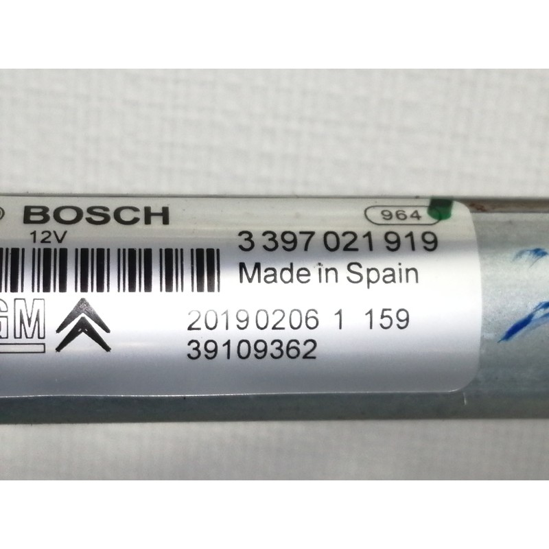 Recambio de motor limpia delantero para opel crossland x edition referencia OEM IAM 3397021919 39109362 0390243607