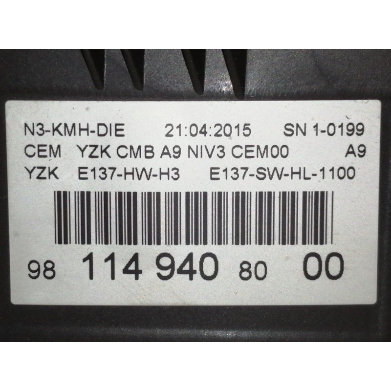 Recambio de cuadro instrumentos para peugeot 2008 (--.2013) allure referencia OEM IAM 9808559180 981149408000 E137SWHL1100
