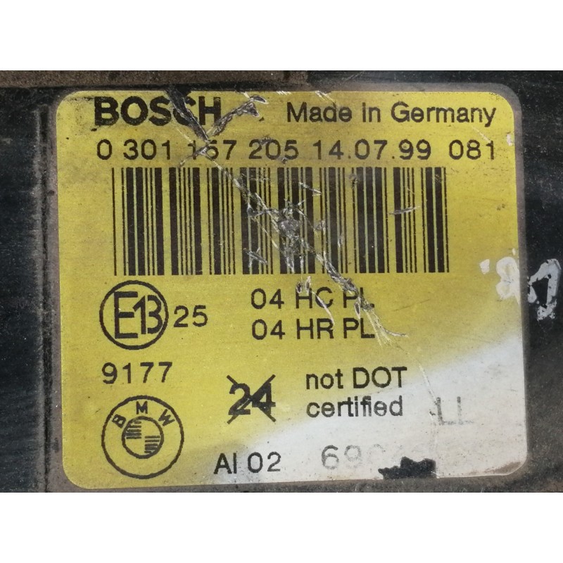 Recambio de faro izquierdo para bmw serie 3 coupe (e46) 318 ci referencia OEM IAM 0301157205 1305235370 