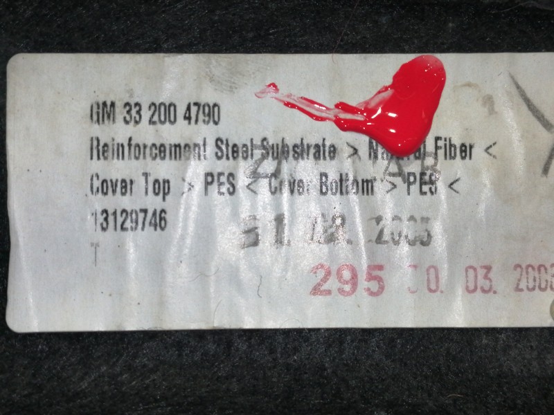 Recambio de bandeja trasera para opel astra h ber. cosmo referencia OEM IAM 332004790  