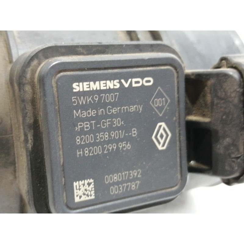 Recambio de caudalimetro para nissan tiida (c11x/sc11x) acenta referencia OEM IAM 82003589017 5WK97007 