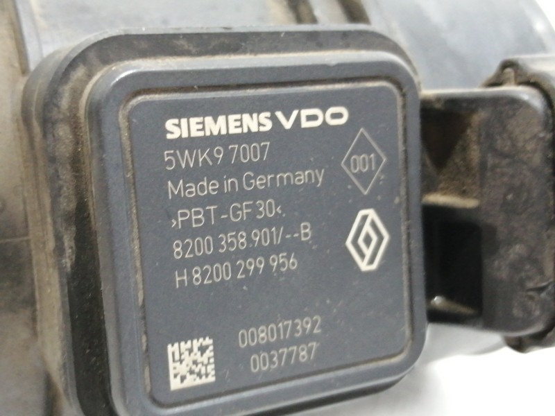 Recambio de caudalimetro para nissan tiida (c11x/sc11x) acenta referencia OEM IAM 82003589017 5WK97007 