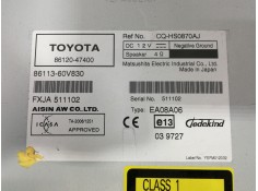 Recambio de pantalla multifuncion para toyota prius (nhw30) advance referencia OEM IAM CQHS0870AJ 8611360V830 / FXJA511102 86120 2