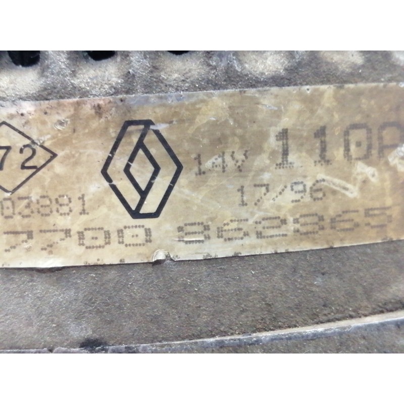 Recambio de alternador para renault megane i berlina hatchback (ba0) 1.6 referencia OEM IAM 7700862865  