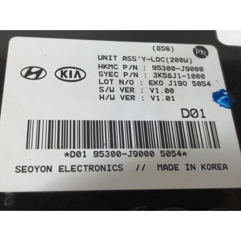 Recambio de modulo electronico para hyundai kona sle 2wd referencia OEM IAM 95300J9000  