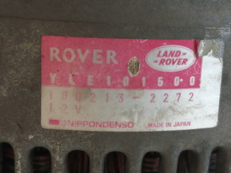 Recambio de alternador para mg serie 200 (rf) 220 sd (5-ptas.) referencia OEM IAM YLE101500  