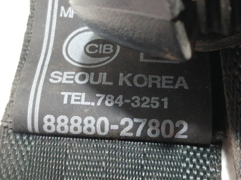 Recambio de cinturon seguridad delantero derecho para hyundai coupe (rd) 1.6 fx referencia OEM IAM 8888027802  