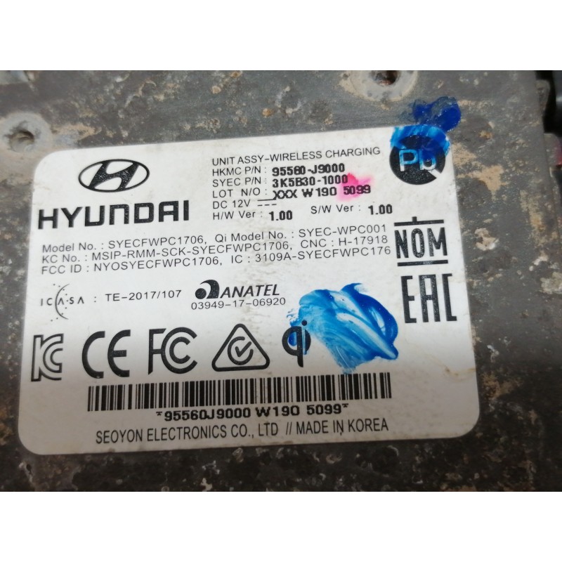 Recambio de modulo electronico para hyundai kona sle 2wd referencia OEM IAM 95560J900 3K5B301000 84652J9101