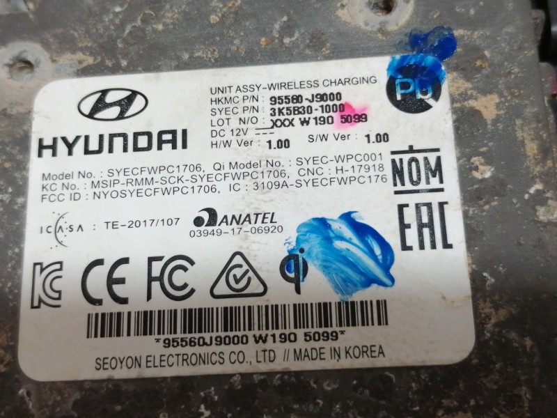 Recambio de modulo electronico para hyundai kona sle 2wd referencia OEM IAM 95560J900 3K5B301000 84652J9101