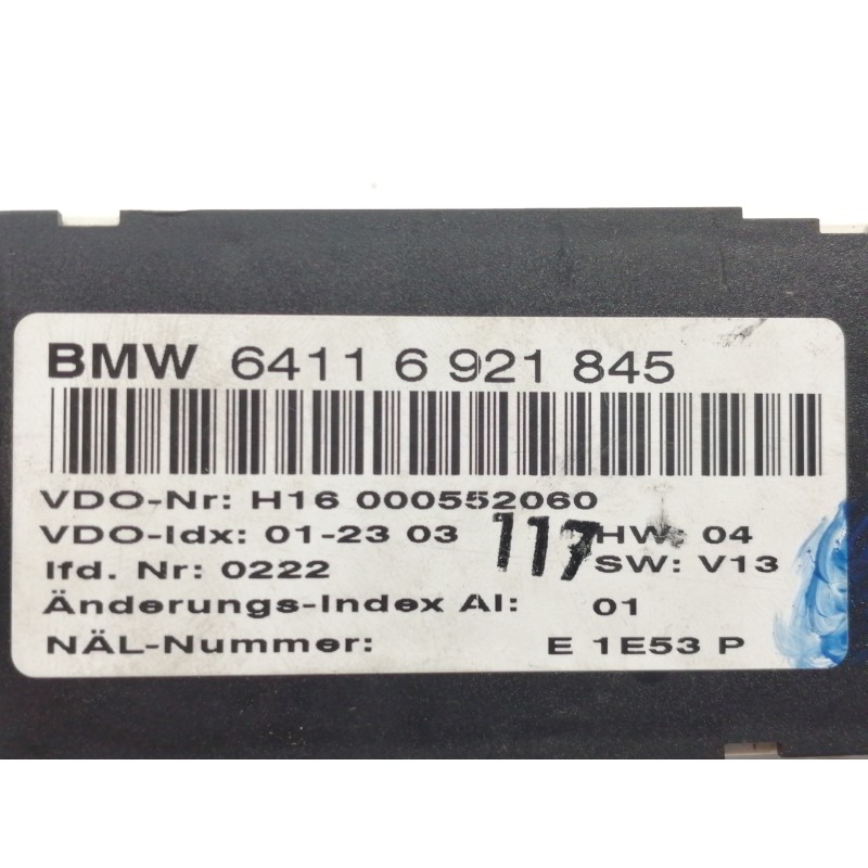 Recambio de mando calefaccion / aire acondicionado para bmw serie 3 compact (e46) 316ti referencia OEM IAM 64116921845  