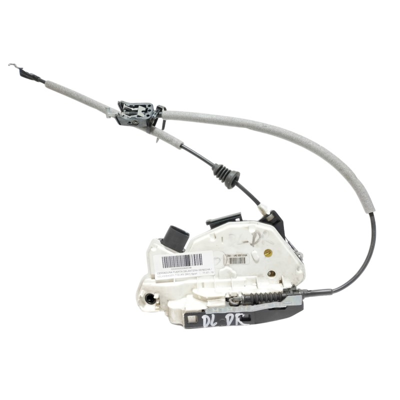 Recambio de cerradura puerta delantera derecha para volkswagen tiguan (5n1) sport referencia OEM IAM 5N2837016A  