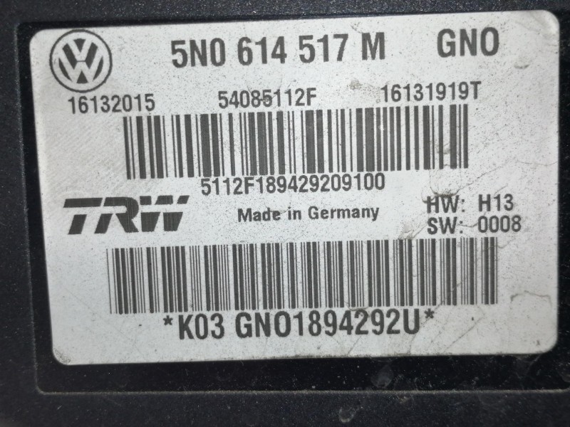 Recambio de abs para volkswagen tiguan (5n1) sport referencia OEM IAM 5N0614517M 54085112F 