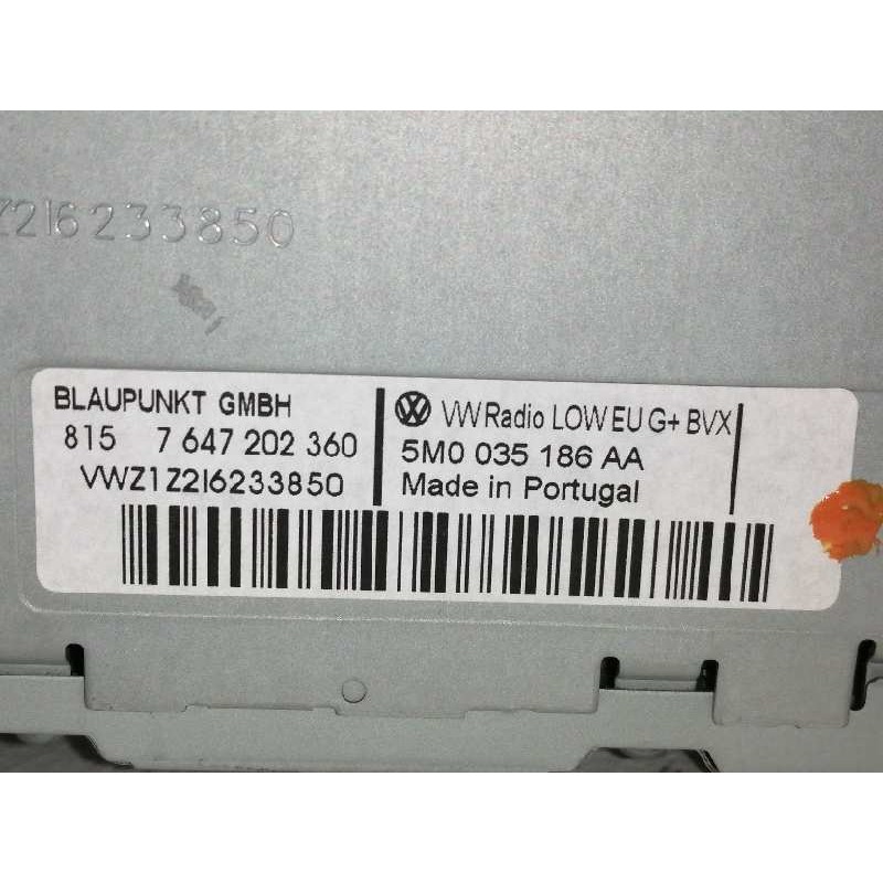 Recambio de sistema audio / radio cd para volkswagen tiguan (5n1) sport referencia OEM IAM 5M0035186AA 8157647202360 