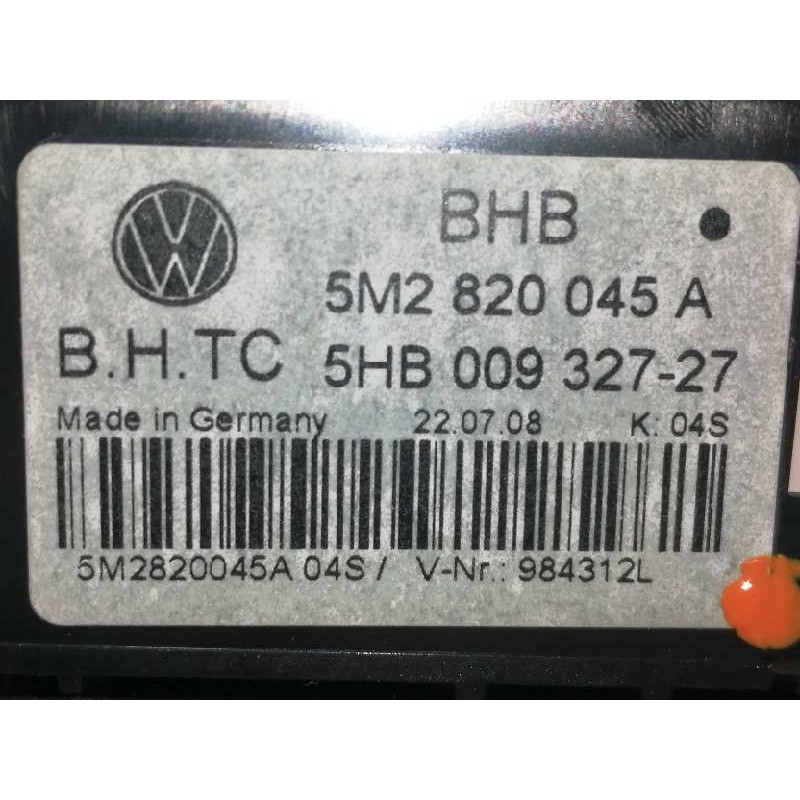 Recambio de mando calefaccion / aire acondicionado para volkswagen tiguan (5n1) sport referencia OEM IAM 5M2820045A 5HB00932727 