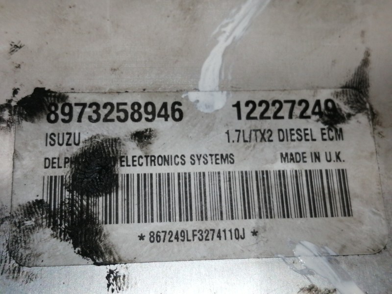 Recambio de centralita motor uce para opel astra g berlina comfort referencia OEM IAM 12227249  