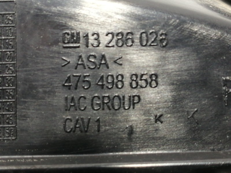 Recambio de rejilla paragolpes derecha para opel corsa d expression referencia OEM IAM 13286026 475498858 