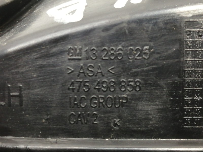 Recambio de rejilla paragolpes izquierda para opel corsa d expression referencia OEM IAM 13286025 475498858 