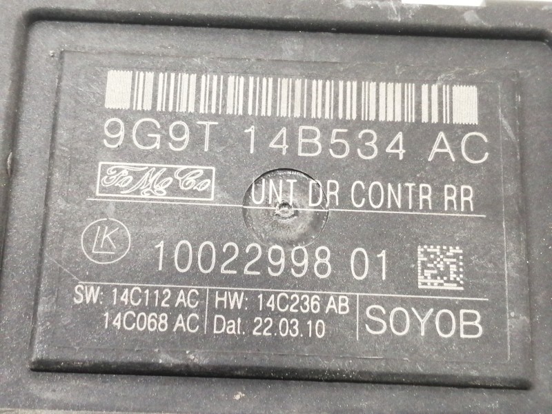 Recambio de modulo electronico para ford mondeo ber. (ca2) trend x referencia OEM IAM 9G9T14B534AC  