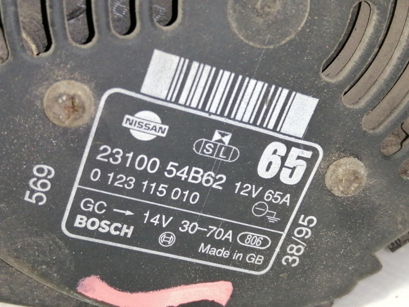 Recambio de alternador para nissan micra (k11) básico referencia OEM IAM 2310054B62  