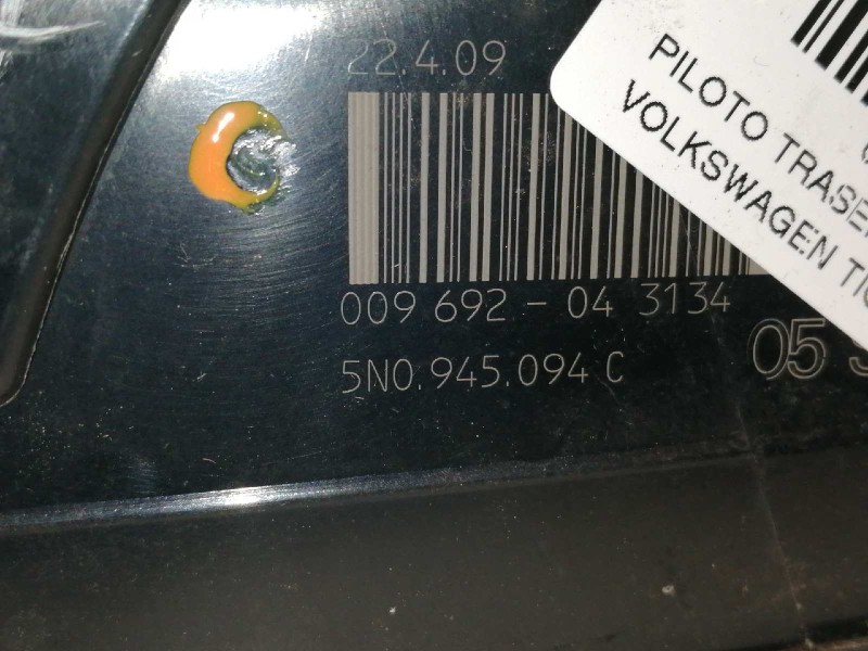 Recambio de piloto trasero derecho interior para volkswagen tiguan (5n1) sport referencia OEM IAM 5N0945094  