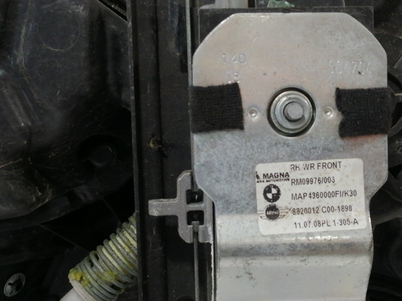 Recambio de elevalunas delantero derecho para mini mini (r56) cooper d referencia OEM IAM 8820012C001898  